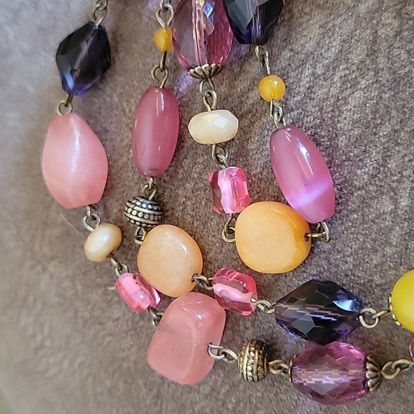 Premier DESIGNS Spring Fever Gemstone Beaded Long Necklace - Picture 4 of 9